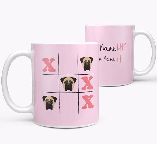 Noughts and Crosses: Personalised {breedFullName} Mug